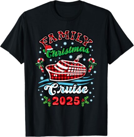 Family Christmas Cruise Ship 2025 Buffalo Plaid Matching