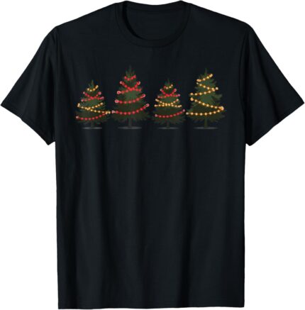Merry Christmas Tree Christmas Shirts For Women And Men Kids
