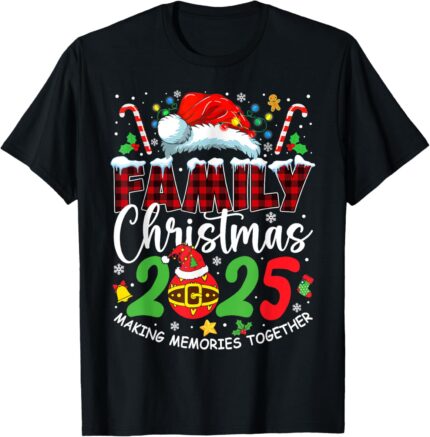 Family Christmas 2025 Matching Squad Santa Elf Funny Xmas