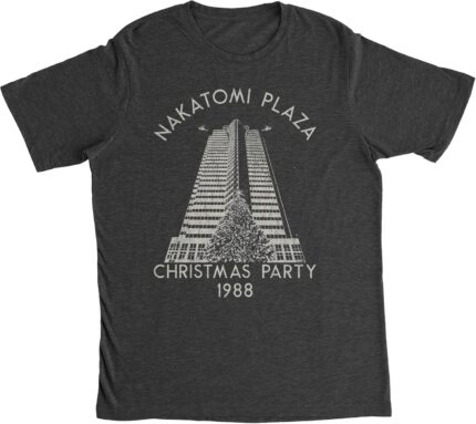 Mens Nakatomi Plaza Christmas Party 1988 T Shirt Funny Sarcastic Novelty Tee for Guys T Shirt