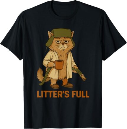 Litteru2019s Full Funny Cat Lovers Christmas Xmas T Shirt